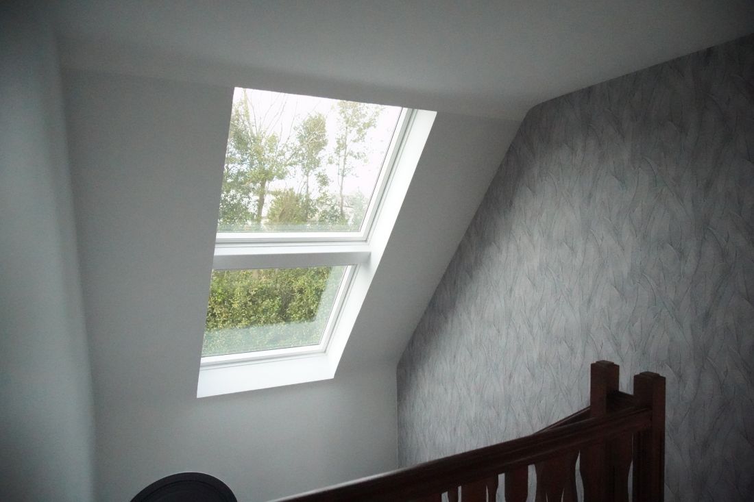 Verrière Jumo Velux, installée dans une maison du Finistère nord